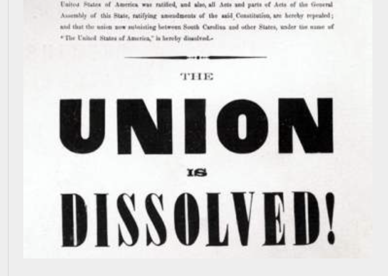 HOLY COW! HISTORY: Secession, A Very American Tradition